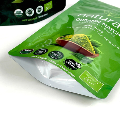 Borsa per alimenti su misura Confezioni per alimenti a piedi Frutta secca Snack Sacchetto di caramelle Sacchetto di plastica laminato di alluminio