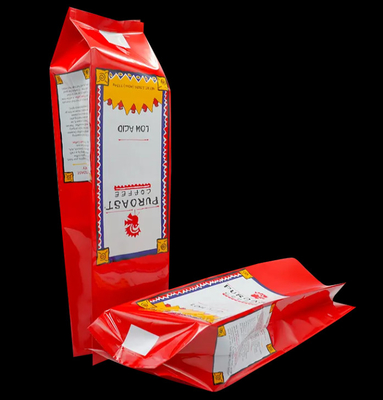 Al dettaglio sacchetti a fascia laterale ri-chiudibile su misura per l'imballaggio di caramelle alimentari e chicchi di caffè