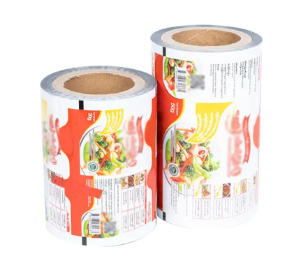 Stampa su misura Film di imballaggio automatico Fogli di alluminio Stampa polvere di pollo condimenti snack patatine di cibo film di imballaggio rotolo