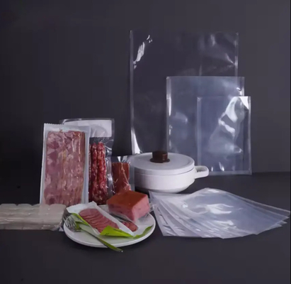 Forniture professionali sacchetti di stoccaggio a vuoto a prova di umidità personalizzati per alimenti sacchetti a vuoto cibo chiaro sacchetto a vuoto coestruso