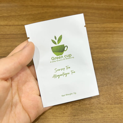 Factory Price Tea Sachet Own Design Foil Lining Custom Tea Powder Three Side Sealed Bags Vitamin Capsule Pouches