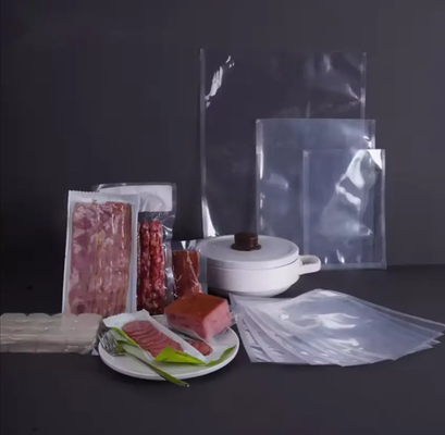Forniture professionali sacchetti di stoccaggio a vuoto a prova di umidità personalizzati per alimenti sacchetti a vuoto cibo chiaro sacchetto a vuoto coestruso