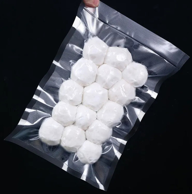 Cina Fornitore all'ingrosso sacchetto sigillo a vuoto con texture in rilievo nero imballaggio alimentare trasparente sacchetti sigillante a vuoto