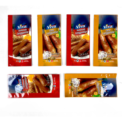 Sacchetti di sigillo personalizzati Alimenti cotti Sacchetti di cibo surgelati Imballaggi di plastica Sacchetti a tripla sigillo