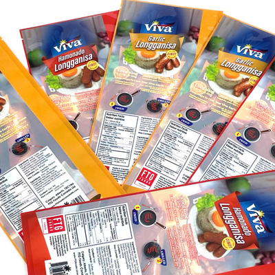 Sacchetti di sigillo personalizzati Alimenti cotti Sacchetti di cibo surgelati Imballaggi di plastica Sacchetti a tripla sigillo
