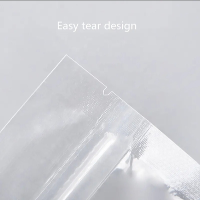 Cibo Ziplock Chiara Stampa personalizzata Stand Up Pocket Zip Lock Imballaggio Sacchetto di plastica trasparente con cerniera