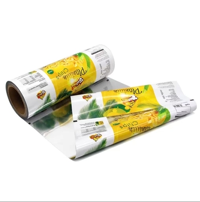 Fabbrica di pellicole alimentari di plastica stampa personalizzata rotolo di plastica sacchetto piccolo film di imballaggio snack / patatine
