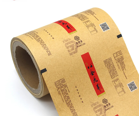 Imballaggi di carta kraft personalizzati e pellicola di plastica per biscotti di tè, patatine - biodegradabili e alimentari