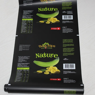 Film di imballaggio flessibile termicamente sigillato personalizzato per snack, patate, tortillas di mais, farine di mais, fette di banana