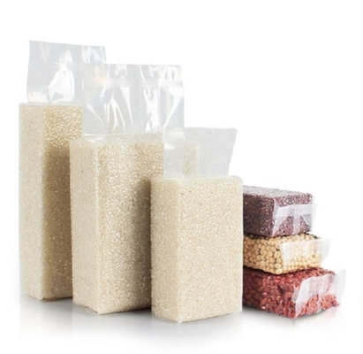 Plastico per alimenti personalizzato, alluminio puro, sacchetto a vuoto sigillato a 3 lati trasparente, sacchetto a vapore, imballaggio per la conservazione degli alimenti