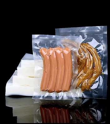 Plastico per alimenti personalizzato, alluminio puro, sacchetto a vuoto sigillato a 3 lati trasparente, sacchetto a vapore, imballaggio per la conservazione degli alimenti
