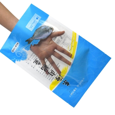 Stampa personalizzata, termosaldatura, laminazione, sacchetto piatto in nylon a tenuta stagna, confezione di alimenti surgelati per carne e pesce in plastica, sacchetto sottovuoto