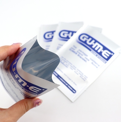 Campione di stampa personalizzato sacchetto piccolo, film di poliestere termosaldato, sacchetto sigillato su 3 lati, confezione sacchetto piccolo cosmetico vuoto
