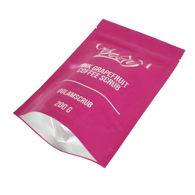 Sacchetto con chiusura a zip personalizzato in lamina di alluminio stampata per sali da bagno, spezie, caffè, alimenti, sacchetto in film di poliestere plastico per sapone