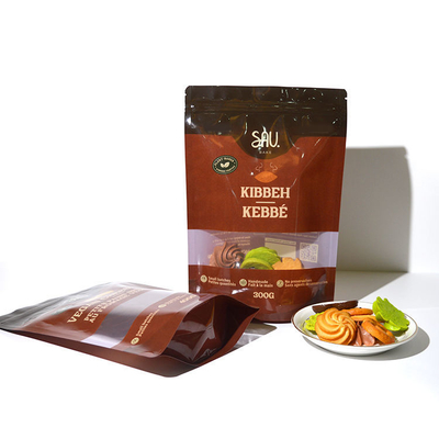 Busta in alluminio con chiusura a zip per alimenti, snack e caramelle, richiudibile
