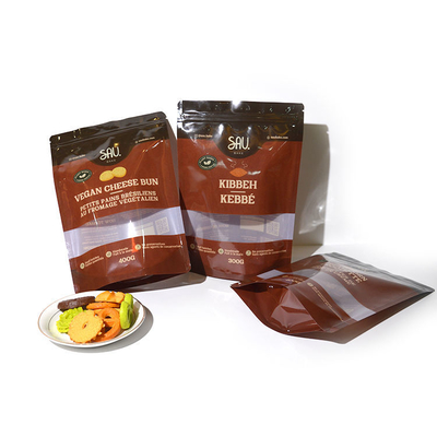 Busta in alluminio con chiusura a zip per alimenti, snack e caramelle, richiudibile