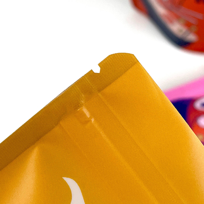 Borsa di plastica sigillata riutilizzabile con cerniera biscotto snack cibo stand-up pouch sacchetto sigillato a prova di umidità