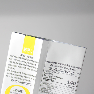 Stampa digitale personalizzata sacchetto in plastica e alluminio con stampa personalizzata per caffè e snack, sacchetto a tre lati sigillati, busta piatta, sacchetto sigillato sul retro