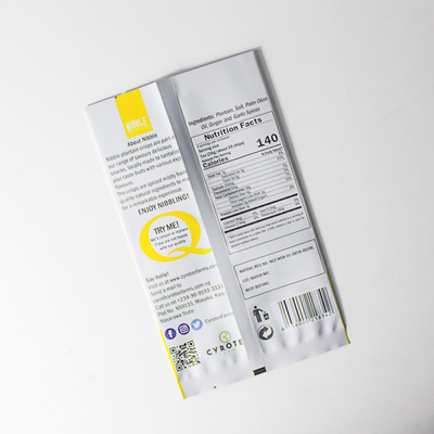 Stampa digitale personalizzata sacchetto in plastica e alluminio con stampa personalizzata per caffè e snack, sacchetto a tre lati sigillati, busta piatta, sacchetto sigillato sul retro