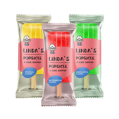 Film in rotolo plastico per imballaggio alimentare stampato personalizzato per gelato, film in rotolo laminato in foglio di alluminio