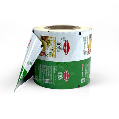 Film in rotolo per imballaggio alimentare laminato in alluminio con stampa personalizzata per caffè, patatine, biscotti di plastica, snack