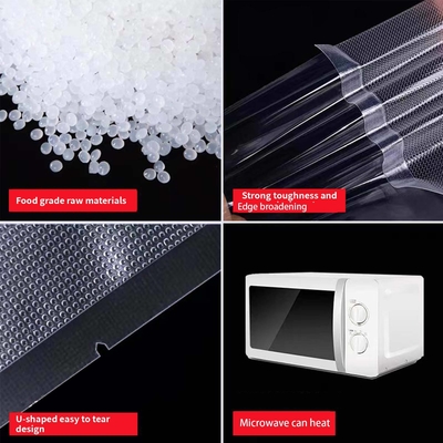 Sacchetto di imballaggio in plastica di qualità commerciale, sigillante termicamente sigillato a tre lati, sacchetto a texture, sacchetto di imballaggio a vuoto in rilievo, alimenti, carne, noci