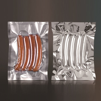 Plastico per alimenti personalizzato, alluminio puro, sacchetto a vuoto sigillato a 3 lati trasparente, sacchetto a vapore, imballaggio per la conservazione degli alimenti