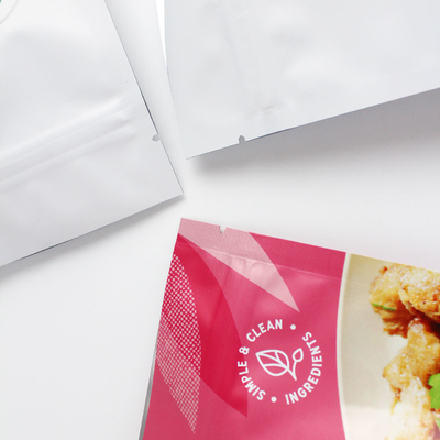 Stampa digitale personalizzata con sacchetto di imballaggio alimentare con zippo con pellicola di poliestere antiodore, utilizzato per snack e prodotti in polvere di caffè