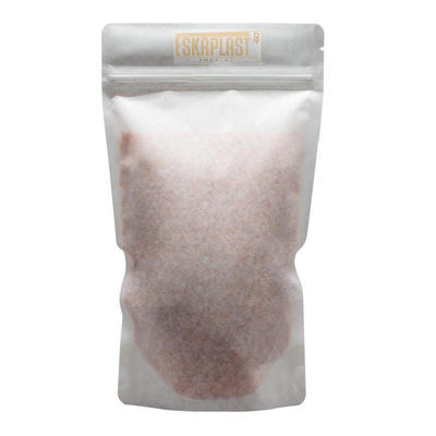 Borsa in pelle di vacchetta bianca (sacchetto verticale) con finestrella, cerniera stampata personalizzata, sacchetto verticale in carta kraft/sacchetto per confezioni alimentari