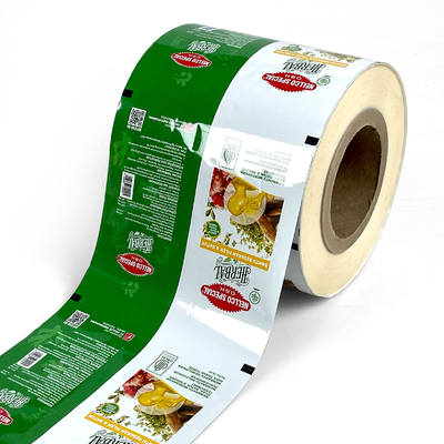 Film in rotolo per imballaggio alimentare laminato in alluminio con stampa personalizzata per caffè, patatine, biscotti di plastica, snack