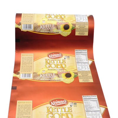 Rotolo di film plastico laminato BOPP/VMCPP per sacchetti per alimenti per macchina confezionatrice