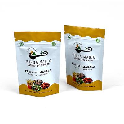 Borsa a chiusura a chiusura stampata su misura per imballaggi alimentari per snack Caramelle in polvere Noci Spezie secche in polvere Zucchero