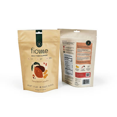 Custom Laminated Stand Up Pouch Food Grade Candy Snacks Nuts Packaging Bag With Zipper Ziplock Bags