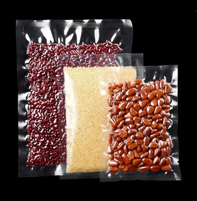 Vendita Diretta di Fabbrica di Sacchetti per Alimenti in Nylon Sigillati su Tre Lati Personalizzati, Sacchetti per Alimenti Sottovuoto ad Alta Trasparenza, Sacchetti in Plastica PE, 100 pezzi