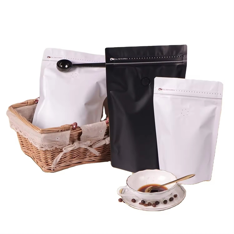 Taglia personalizzata Nylon Stand Up Pocket Zipper Bag con stampa personalizzata proprio logo per alimenti per animali domestici Caffè tè