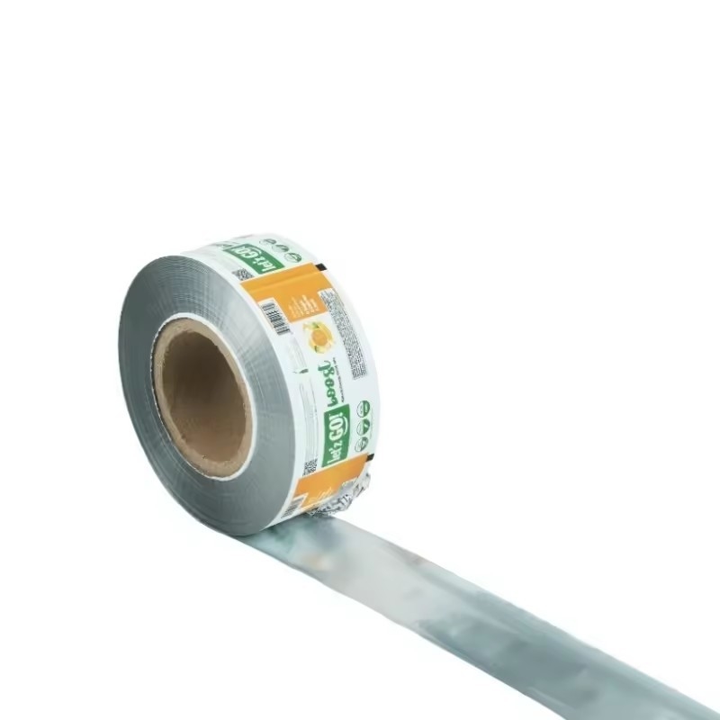 Stampa su misura Imballaggio automatico in sacchetto di qualità alimentare di plastica laminata di alluminio film a rotoli di foglio biscotti imballaggio alimentare