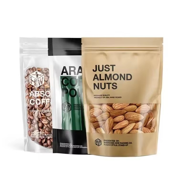 Ingrosso Logo personalizzato Snack di plastica Mango Imballaggio di frutta secca Stand Up pouch sacchetto di imballaggio di cibo secco