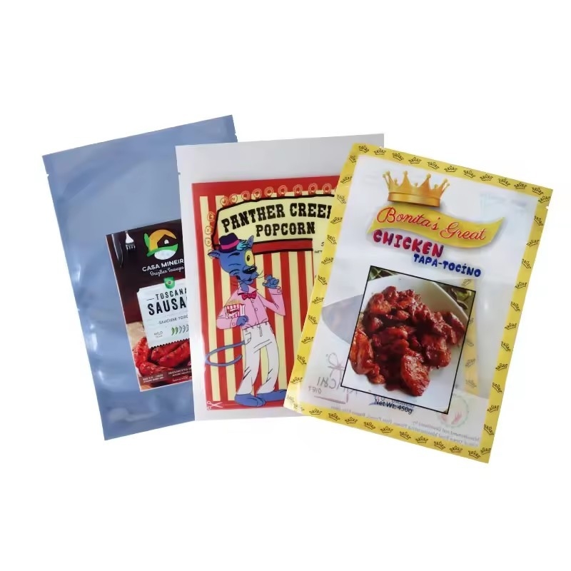 Imballaggio per alimenti marini in plastica trasparente Mylar, laminato su misura, sigillato, sigillato