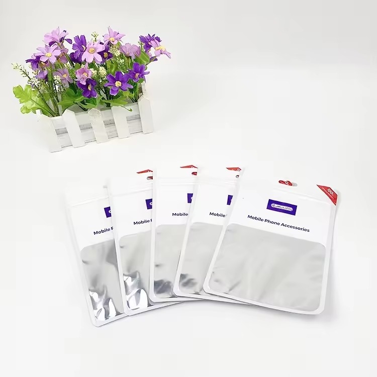 Sacchetti a chiusura a tre lati mini di alta qualità con sacchetto di imballaggio in plastica con sigillo a tre lati di alluminio