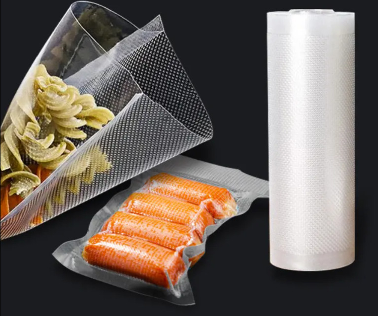 In magazzino sacchetti in nylon a prova di umidità sigillo termico sigillo di vuoto di stoccaggio sacchetti sigillante imballaggio alimentare sacchetto a vuoto