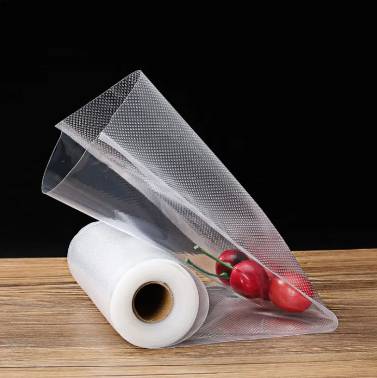 Frigorifero per risparmio alimentare Sacchetto di stoccaggio a vuoto Rollo per sacchetti sigillante Rollo per carne Vegetali Conservazione della freschezza alimentare
