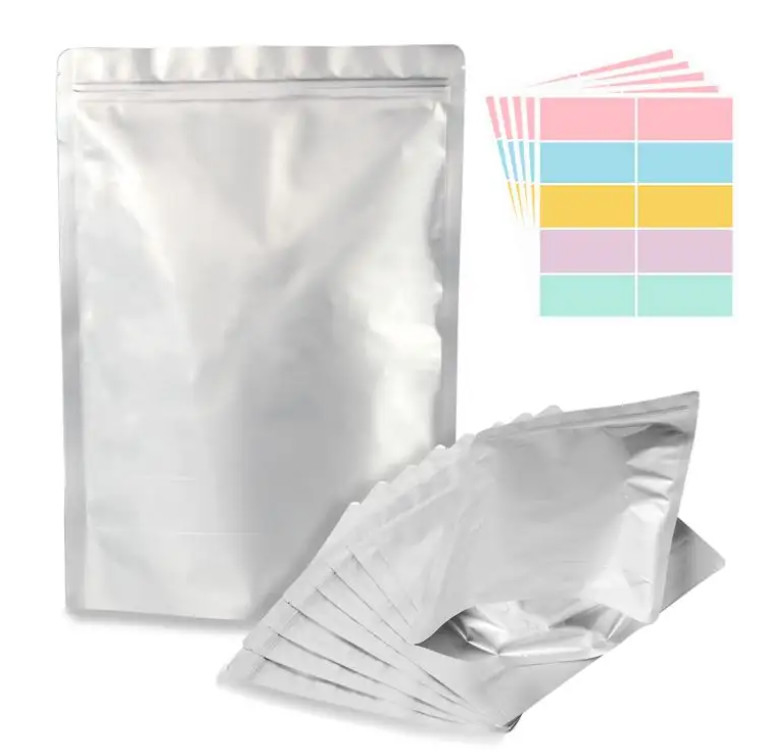Imballaggio ri-chiudibile per alimenti stampato su misura in matta di plastica Bolsa di alluminio Zipper Stand Up Bag With Zipper