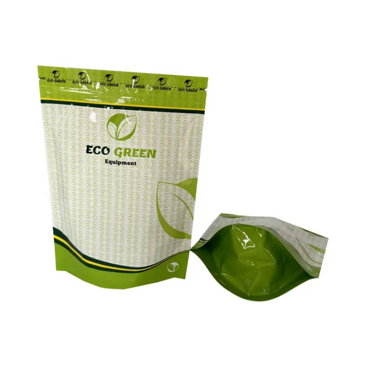 Imballaggio di semi di chia stampato su misura Sacchetto Mylar Ziplock Imballaggio di fertilizzante stand up Sacchetti di foglio di alluminio