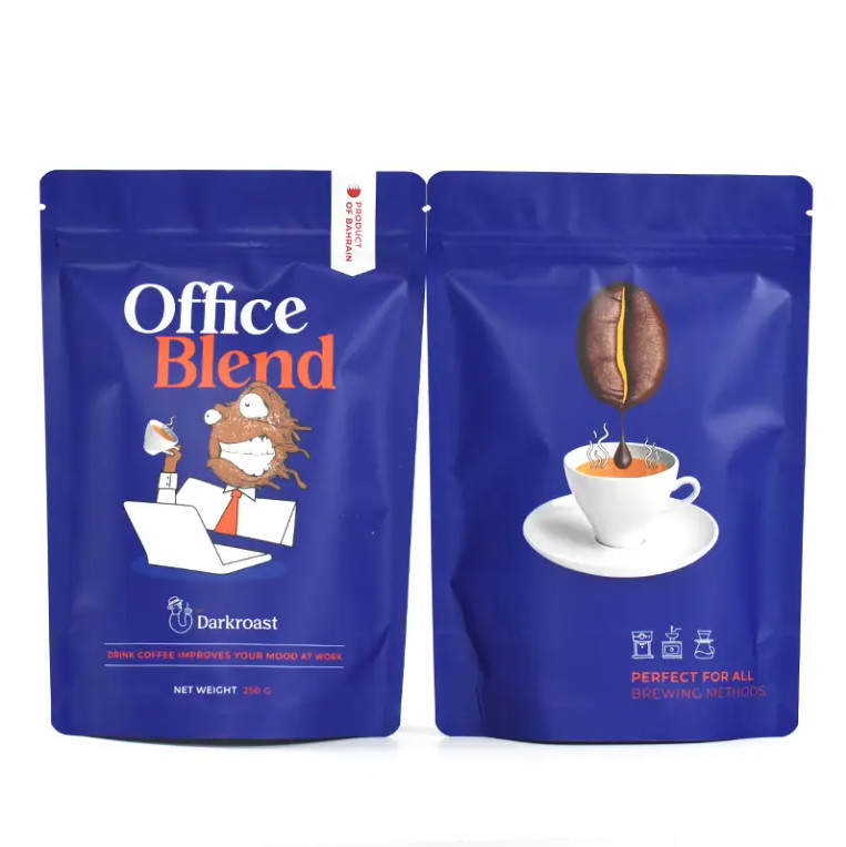 Disegno personalizzato Impresso antiodore 100g 500g Stand Up Zipper Bag Sachet Supplements Whey Coffee Packaging Mylar Bag