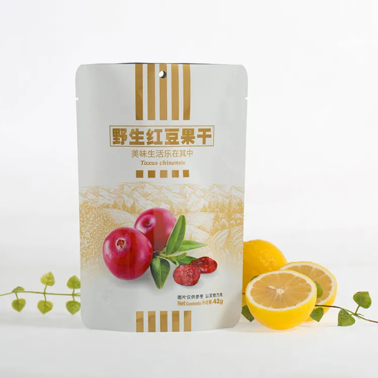 Stampa su misura Matta Folio di alluminio Sacchetto di plastica Imballaggio alimentare Frutta Doypack Borse a cerniera Borse a mano Borse alimentari