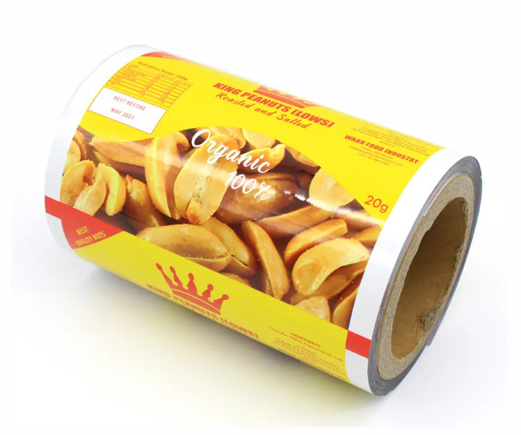 Fabbrica di pellicole di stampa di plastica utilizzate per gli snack/patate fritte/noci