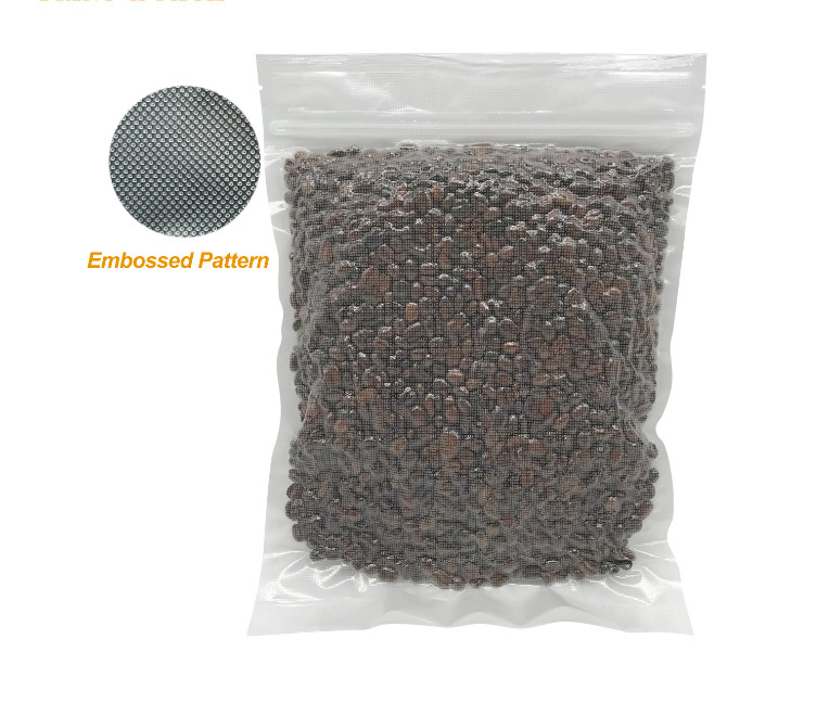 Fabbrica OEM Customize Food Storage Double Zipper Embossing Nylon Vacuum Seal Bags