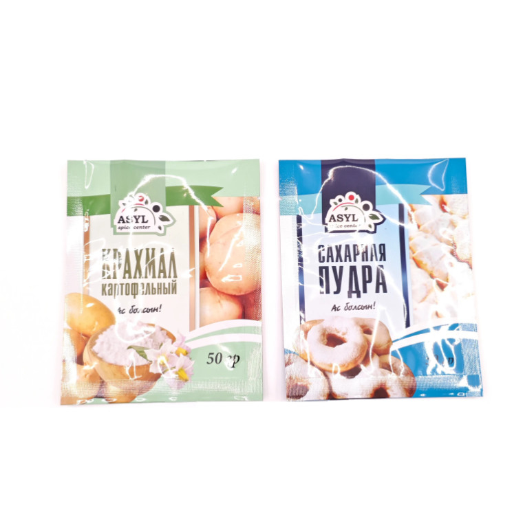 Produttore ingrosso borsa stampata personalizzata di alta qualità sacchetto sigillo a tre lati snack sacchetto di imballaggio per snack caramelle zucchero