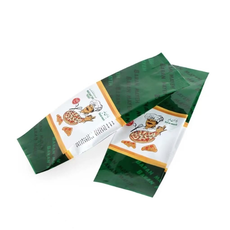 Stampato su misura Gusset laterale opaco di alluminio Mylar Bag Lievito Imballaggio alimentare Sacchetti di plastica