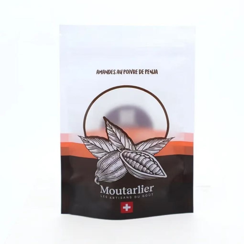 Sacchetti di plastica personalizzati Sacchetto di imballaggio alimentare Sacchetto di plastica di alluminio Mylar Zipper Ziplock Sacchetto Stand Up Pocket Doypack Imballaggio di spezie